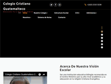 Tablet Screenshot of cristianoguatemalteco.com
